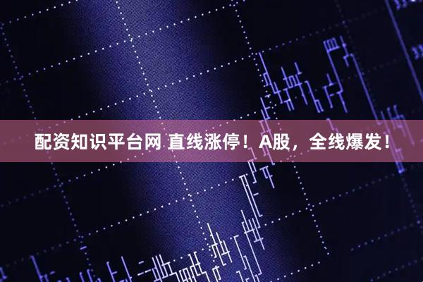 配资知识平台网 直线涨停！A股，全线爆发！